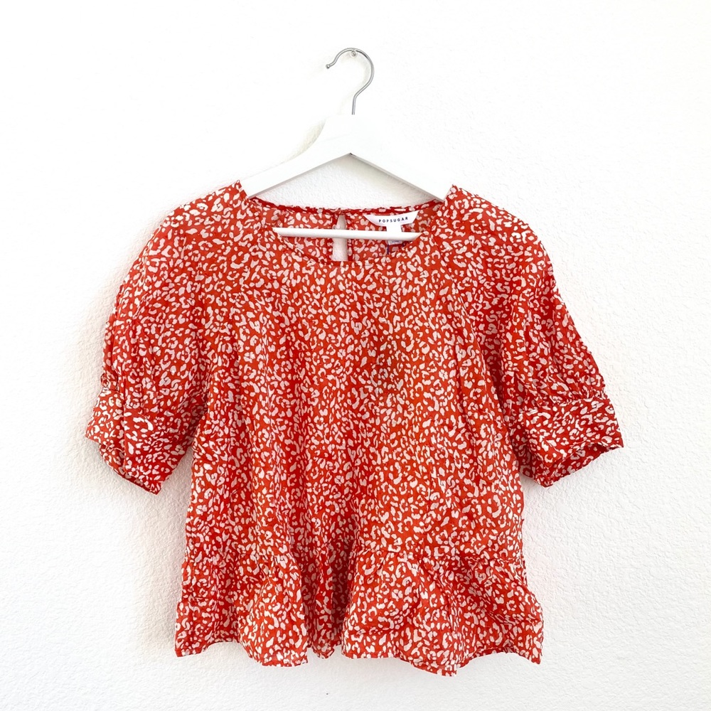 Printed Orange Top